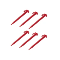 Set di sei picchetti per tenda ProPlus 364824, picchetti in plastica per fissare i tiranti, 19 cm