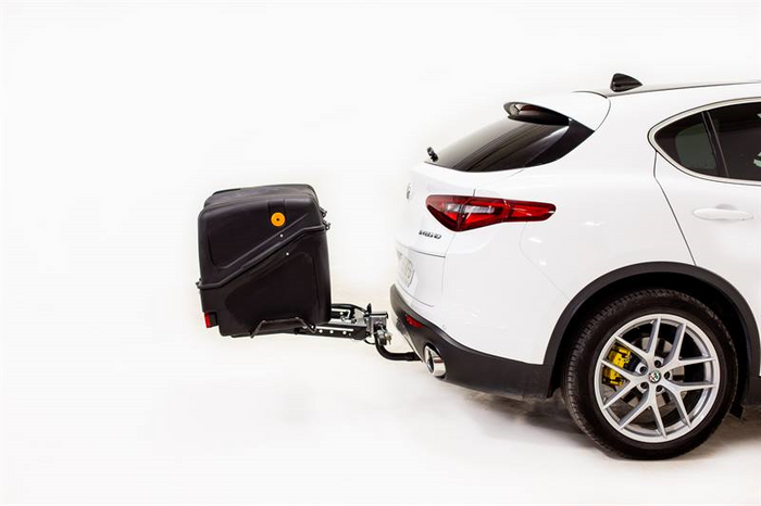 Towbox V1 Black Edition - box portabagagli da montare sul gancio di traino