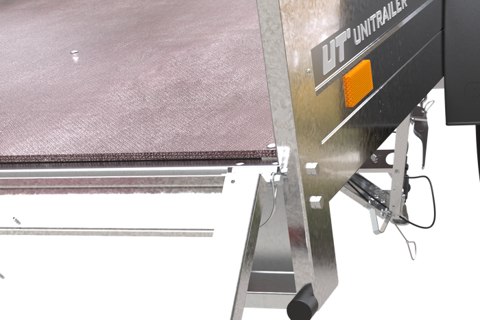 Rimorchio leggero senza freni 200x125 cm Unitrailer Garden Trailer 201 kipp