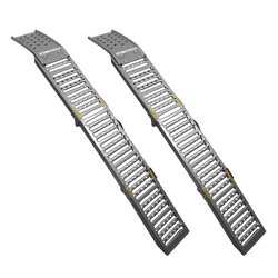 UNITRAILER ALR005 rampe pieghevoli in acciaio per rimorchi, 200 cm, portata 500 kg, set da 2
