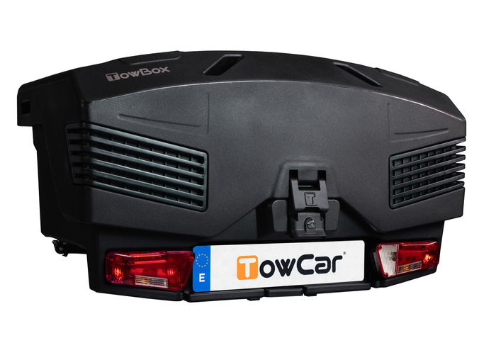 Towbox EVO urban black - portapacchi da montare sul gancio di traino