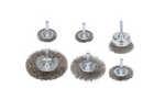 Set di sei spazzole in acciaio inox YATO YT-47593 con gambo per trapano