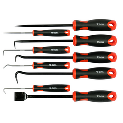 Set di ganci YATO YT-08426 con manico, 8 ganci e raschietto per guarnizioni.