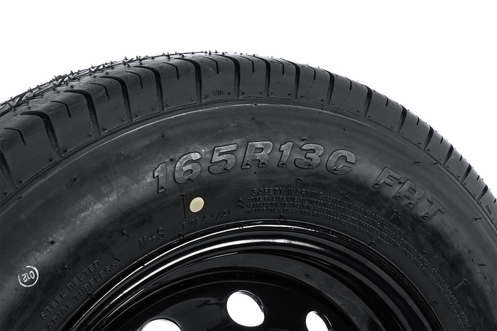 Ruota per rimorchio rinforzata LINGLONG TIRE 165/80 R13C 96/94N UNITRAILER RIM nero 4.5Jx13"H2 5x112 ET:30