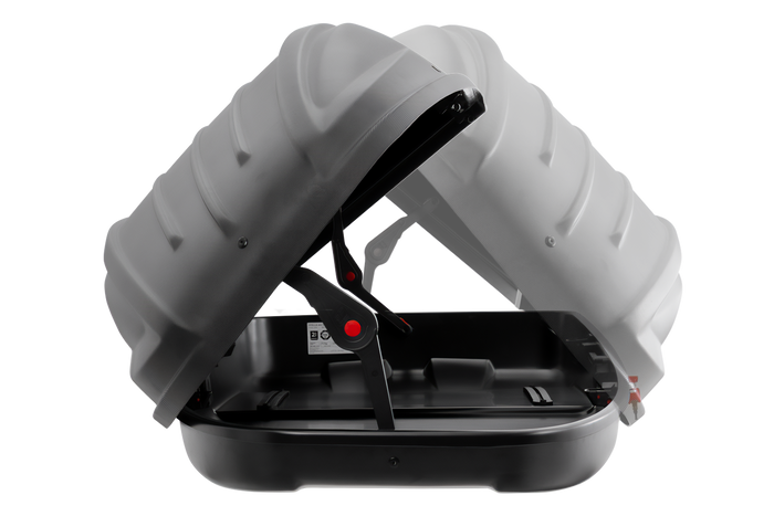 Box da tetto Inter Pack Stella 480 in kevlar nero (flexi fit G2)