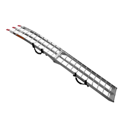 UNITRAILER ALR002 rampa pieghevole in alluminio per rimorchio 221 cm 340 kg con cinghia