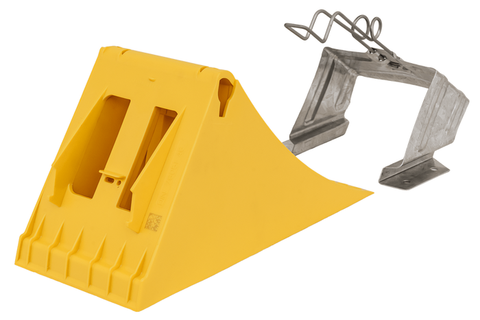 Cuneo per ruote G46 con staffa di montaggio LOKHEN h: 190 mm