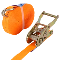 Cinghia di fissaggio UNITRAILER arancione da 12 m/25 mm/1 t con tenditore