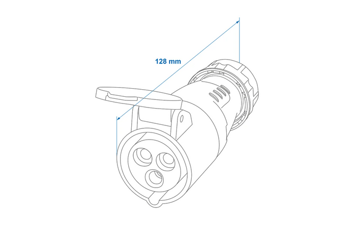 Presa di corrente esterna CEE 16A 230V ProPlus 373502 con alloggiamento rimovibile