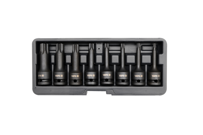 Chiavi a percussione Torx YATO YT-1065 1/2" 8 pezzi.