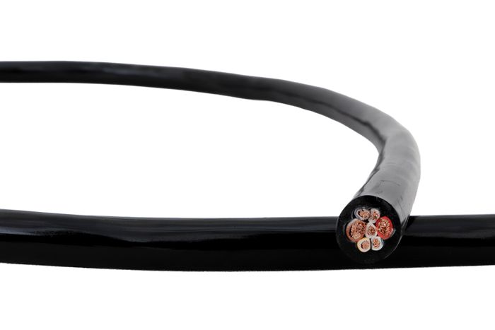 Cavo elettrico a sette conduttori HYBSZ QLY-S 2x4+5x1,5 - 1 m