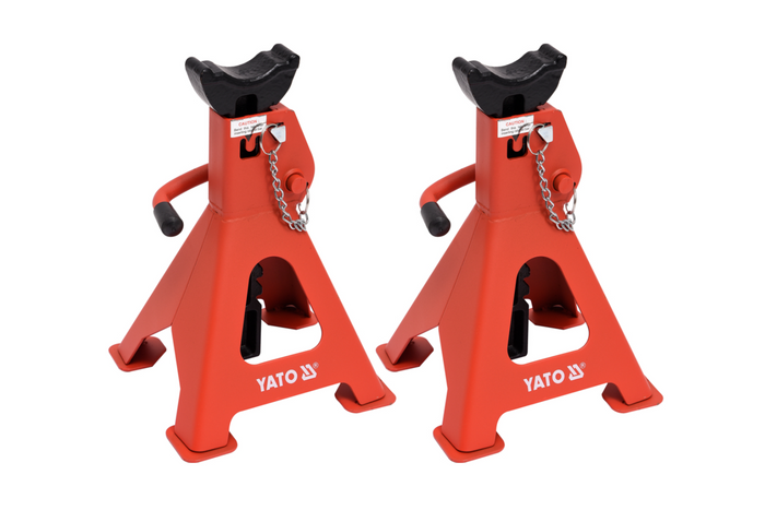Set di due cavalletti per auto YATO YT-17311 per sollevatori da 3 t