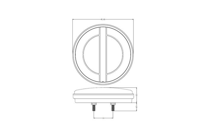 Lampa tylna LED TL 12/24V prawa