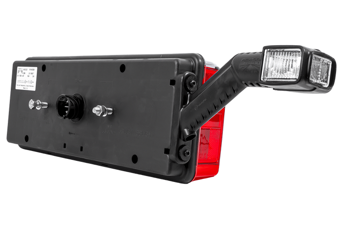 Fanale posteriore a baionetta a LED ASPÖCK EUROPOINT III 7PIN ASS2 con clacson, 7 funzioni rimanenti