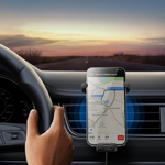 Supporto per telefono da auto BASEUS Stable Gravitional con ricarica wireless Qi da 15 W per la bocchetta dell'aria