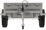 Rimorchio Garden Trailer 200 Kipp con ruotino d'appoggio, centina H-0 e telone grigio