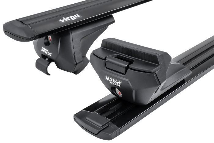 Barre portatutto Inter Pack Virgo IR 135 (G2) con binari integrati (nero)