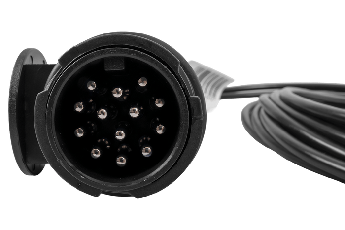 MANTES installazione elettrica, cablaggio per rimorchio barca, 5,5 m, spina a 13 pin, 2 baionette a 5 pin