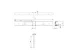 Supporto piatto UNITRAILER TTL, lunghezza 59 cm, altezza 50 cm, per rimorchio barca