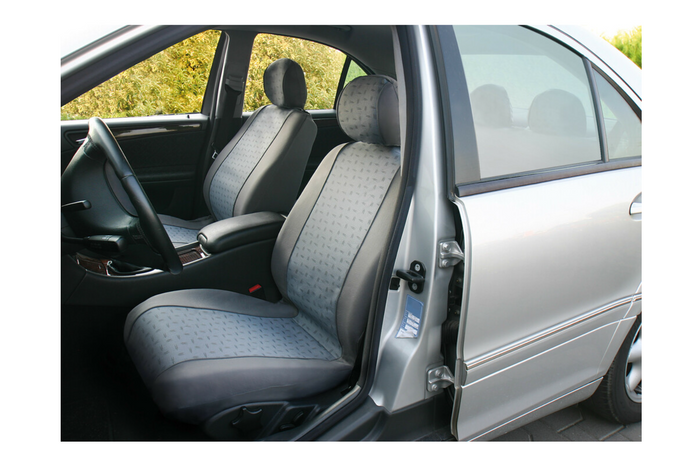 Set di coprisedili per auto LAMPA Glamur grigio, per i sedili anteriori