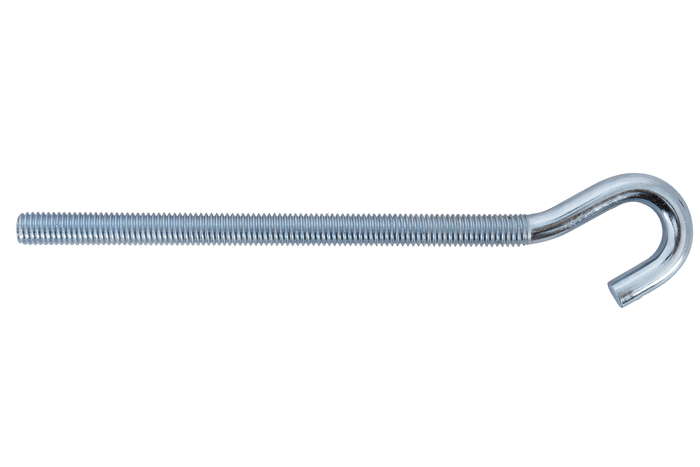 Gancio da cantiere DROMET HZ M8x160 con estremità aperta (piegata)