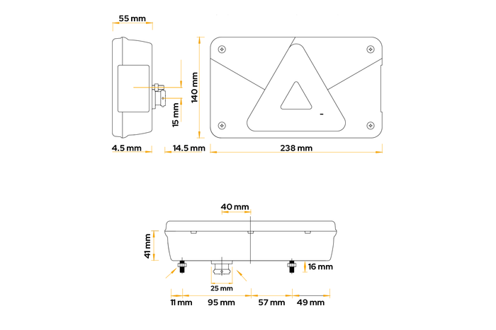 ASPÖCK Fanale posteriore Multipoint V LED, 6 funzioni, destro