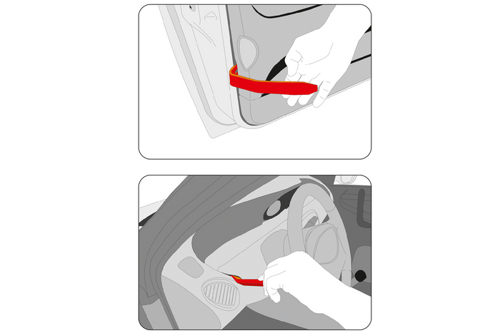 Set di sverniciatori per tappezzeria YATO YT-0844 11 pz.