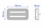 Luci posteriori a LED TT Technology TT.12028B-DI-CAN con 3 funzioni CANBUS su magnete sinistra + destra