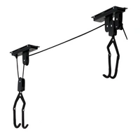 ProPlus 730915 Gancio per biciclette da soffitto con bloccaggio automatico, portata massima 20 kg
