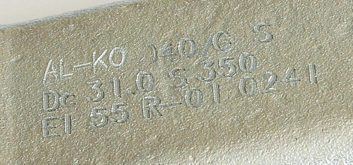 Gancio di traino AL-KO con occhiello per rimorchio da 3500 kg con timone tubolare da 60 mm