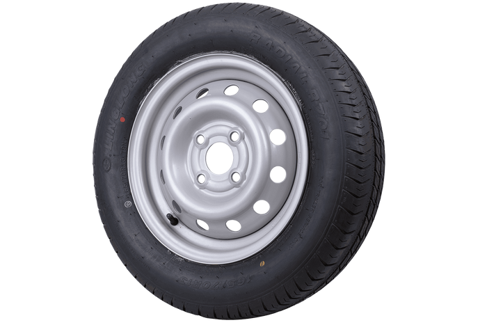 OUTLET Ruota completa PNEUMATICO LINGLONG 165/70 R13 79N CERCHIO UNITRAILER 4Jx13&quot; 4x100 ET:30