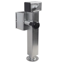 Supporto a manovella estensibile UNITRAILER JL2 per rimorchio pianale da 1300 kg, 410-645 mm