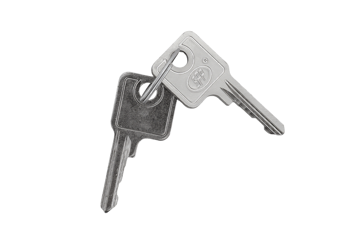 Gancio laterale con fissaggio STEELPRESS ZB-13A+Z-11A, serratura laterale del rimorchio completa con chiave