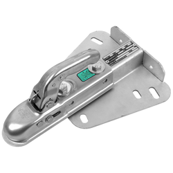 Gancio di traino KNOTT K7.5-H+KZE7.5 per rimorchio da 750 kg con timone a V.