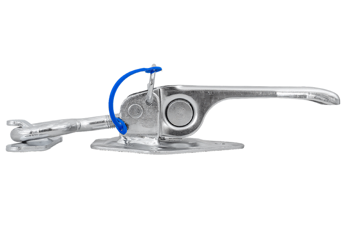 Gancio laterale con fissaggio STEELPRESS ZB-15A+Z-15, chiusura eccentrica completa del lato del rimorchio