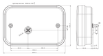 Fanale posteriore Fristom FT-270 LED 5 funzioni destro