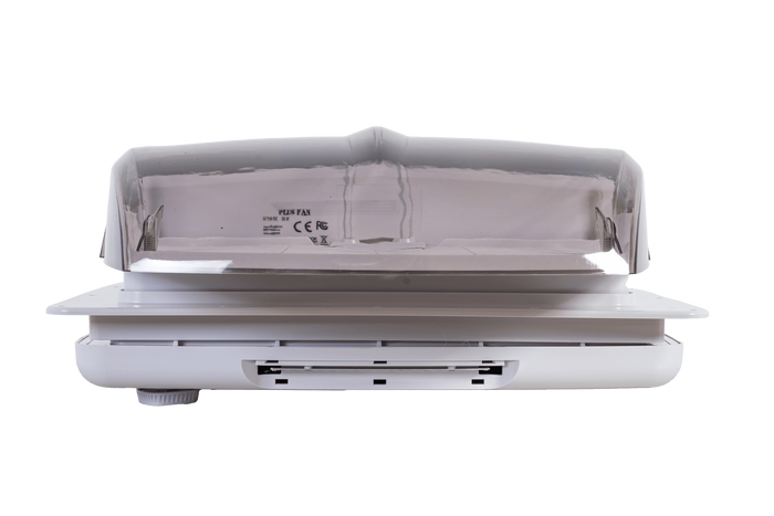 Ventilatore da tetto automatico PUNDMANN PLUS FAN per camper con illuminazione e tendina avvolgibile 400×400mm