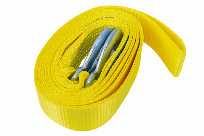 Cavo di traino con ganci UNITRAILER cinghia di traino 4,5 m/50 mm/3 t giallo