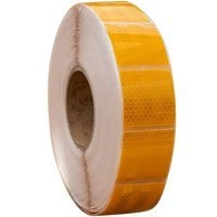 NASTRO CATARIFRANGENTE 1m x 5cm NASTRO RIFLETTENTE GIALLO DI SEGNALAZIONE