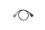 Adapter kempingowy kabel 150 cm 3 x 2,5 mm2 z wtyczką CEE do gniazda ze stykiem ochronnym