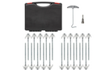 Set di picchetti a vite per tenda ProPlus 365014, picchetti in metallo con gancio 20x20 cm