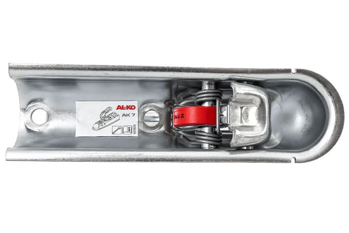 Gancio di traino a sfera AL-KO AK7 PLUS per rimorchio da 750 kg con timone tubolare da 50 mm