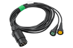 ASPÖCK 58-1022-087 cablaggio elettrico per rimorchio 4,5 m connettore a 7 pin baionette 2x5 pin