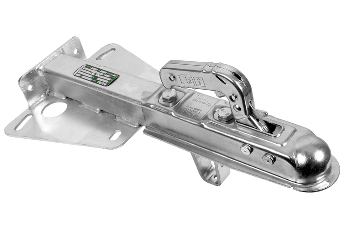 Gancio di traino AL-KO AK7 75VR per rimorchio da 750 kg con timone a V.
