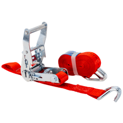 Cinghia di trasporto UNITRAILER rossa da 3 m/25 mm/1 t con tenditore