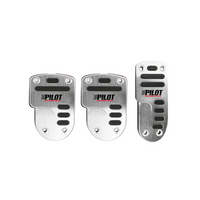 Copripedali LAMPA RACE 1 PILOT in alluminio con gomma antiscivolo
