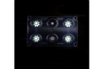 Lampada interna per auto a LED HORPOL LWD2157/CZ da 900 lm, nera, con interruttore e diodo rosso.