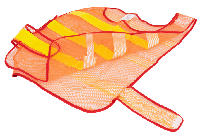 Gilet riflettente arancione HERMON XXL con velcro laterale