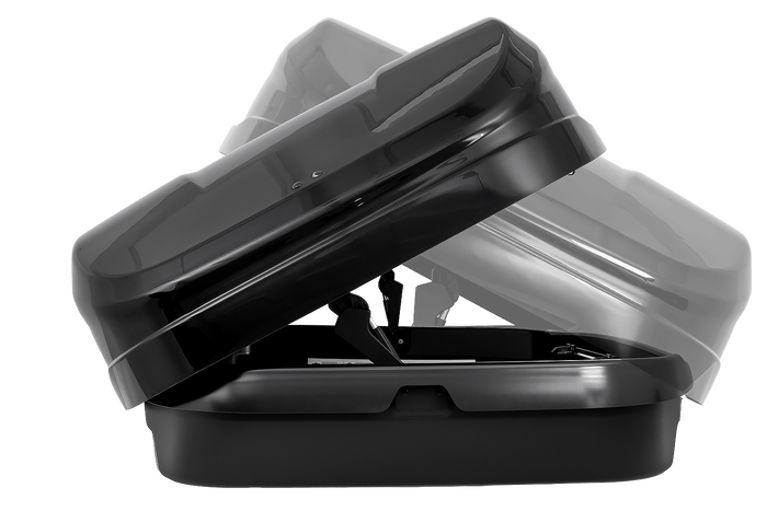 Box da tetto Inter Pack Monsun M, nero metallizzato