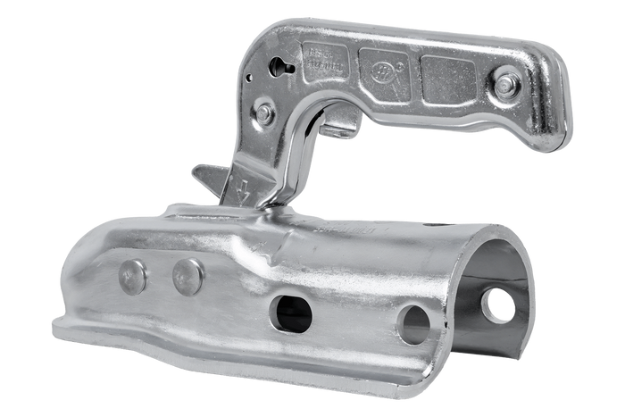 Gancio di traino a sfera STEELPRESS ZSK-1700D+Z2 per rimorchio da 1700 kg con timone tubolare da 35-50 mm